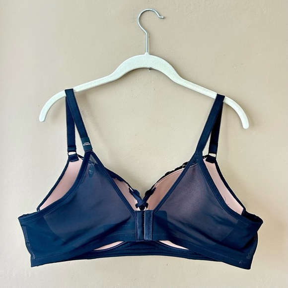Torrid Dream Wire-Free Push Up Floral Lace Bra Black and Nude Size 42B NWT - Picture 6 of 13